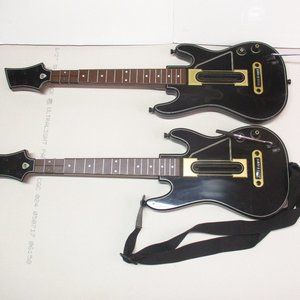 2 Nintendo WII U Guitar Hero Guitars NO Game or Dongle